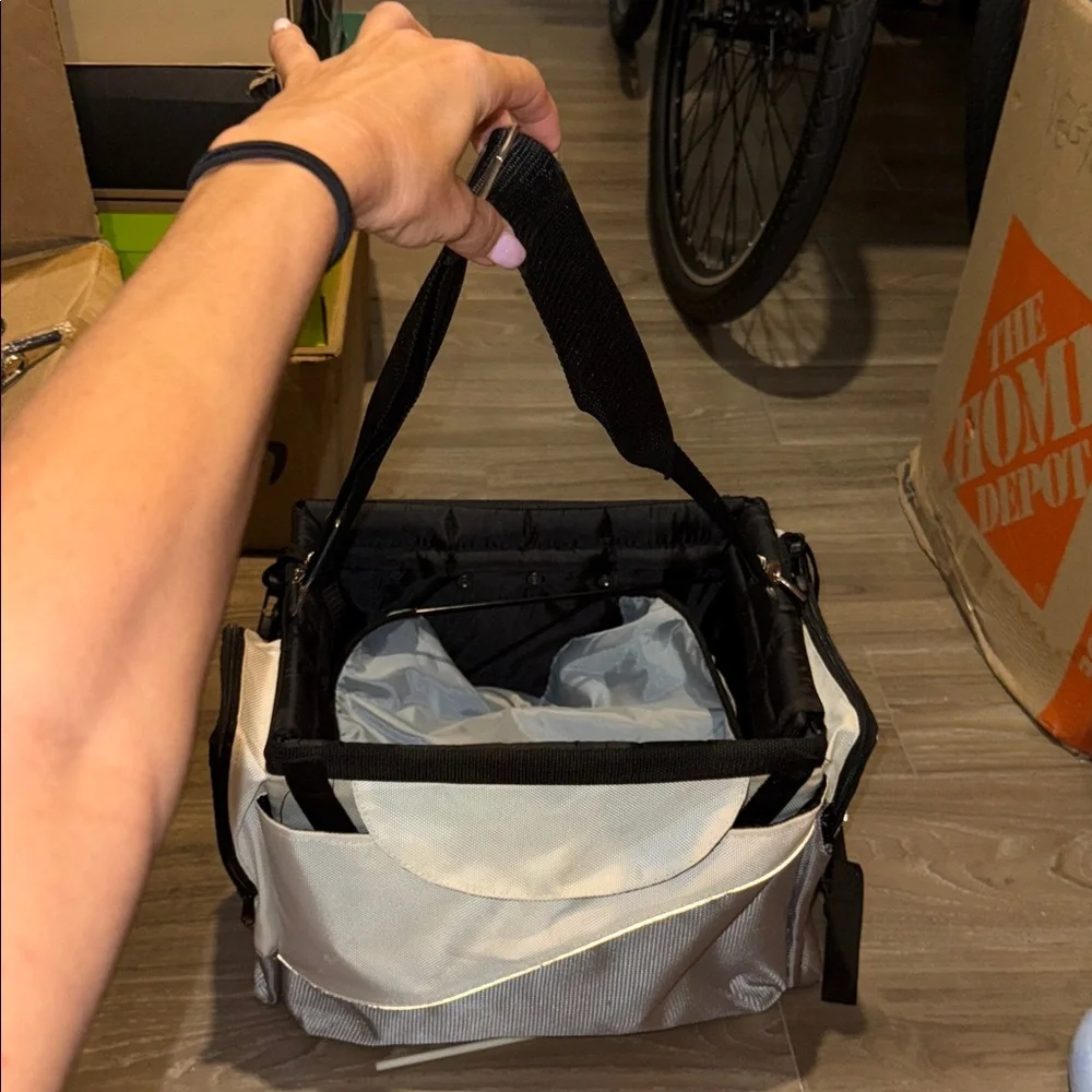 White and Black Pet Carrier
